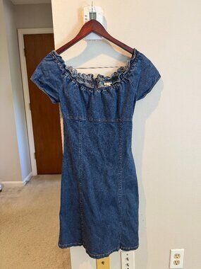 579 Vintage Jean Mini Dress